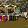 Дизайн и оформление кафе-бара в стиле грота-пещеры в джунглях. Проект для Крокус Океанариума г. Москва 2016г.