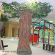 Искусственные деревья для декора колонн в детском развлекательном центре в ТЦ "Владимирский", г. Белгород - 2017г. Искусственные деревья высотой 3,3 метра, диаметр ствола до 0,8 метра, основные 4 ветки по 1,5 метра в длину. Облицованные колонны имеют размер 0,5*0,5 h=3,3 метра.