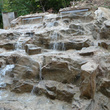 Искусственный каскадный водопад из арх-бетона для ландшафта г. Сочи -2006г.