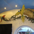 Дизайн и отделка помещения бассейна в Тропическом стиле с искусственными пальмами, попугаями Ара, искусственным камнем, лианами - п. Марушкино, МО - 2011-2012гг.
