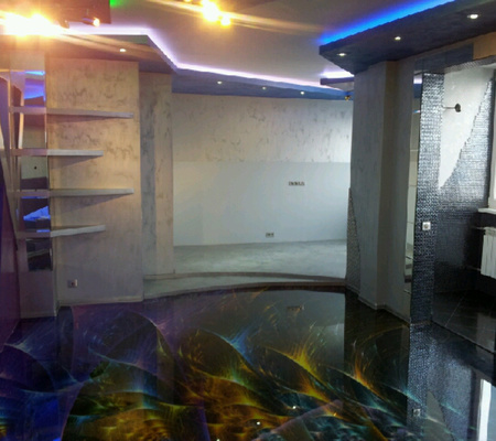 Дизайн проект "Базовый" и отделка квартиры в стиле "Хай-тек" -80,0 м.кв - г. Серпухов, МО -2012г.