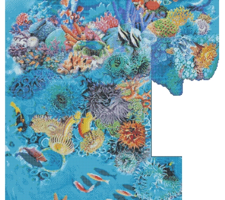 Мозаика в чашу бассейна "Мальдивы" - 2016г.