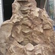 Угловой искусственный водопад с подсветкой и искусственными растениями - Размер: 1,2м х 1,5м/h=2,2м - г. Москва, БФ "Шаарей Цедек" - 2018г.