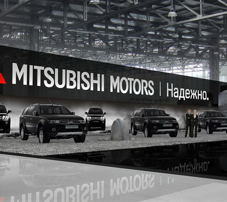 Дизайн выставочного стенда с применением искусственных камней-скал для автомобилей - 2012г.