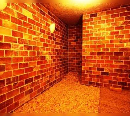 Соляная комната "Эконом" из гималайской плитки.